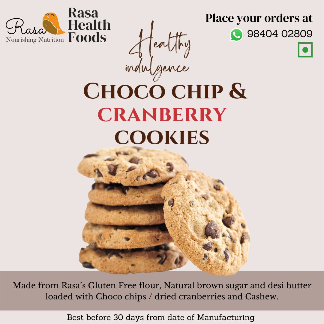 Gluten Free Cookies - Chocochip/Cranberry/Assorted- Vegan