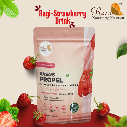 Rasa's Propel - Sprouted Ragi-Strawberry Health Drink