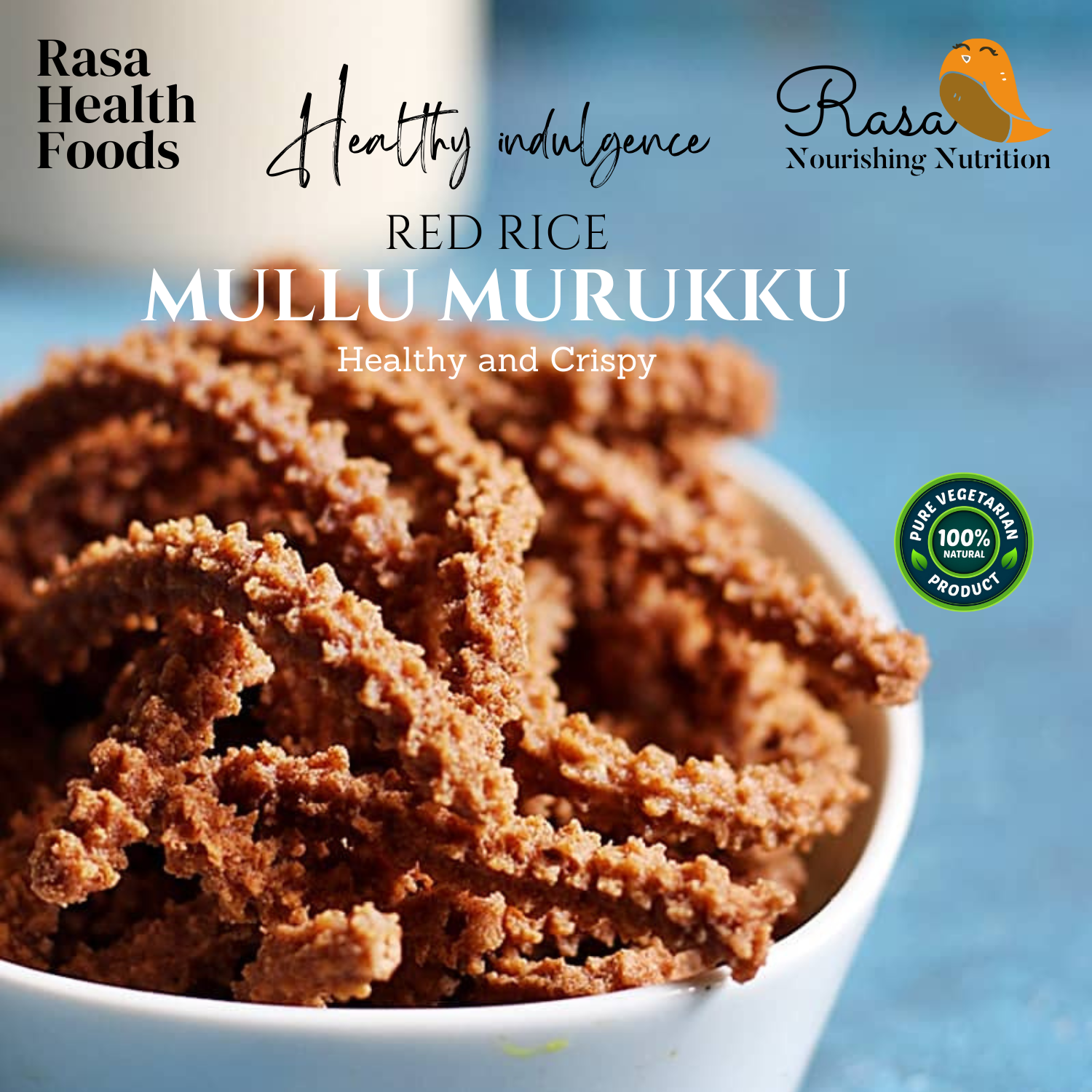 Rasa Rice Red Rice Mullu Murukku – Rasa Health Foods