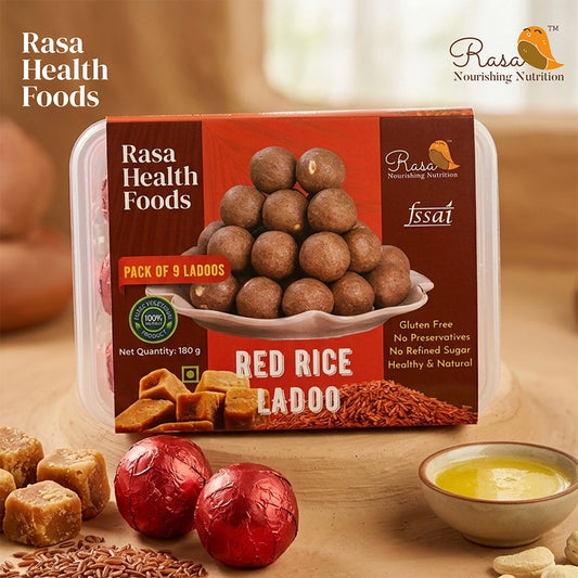 Rasa's Red Rice Ladoos